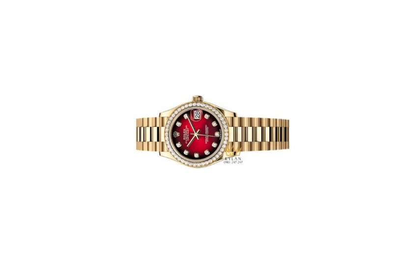 Rolex Datejust m2782B88RR 31mm mặt số đỏ ombré