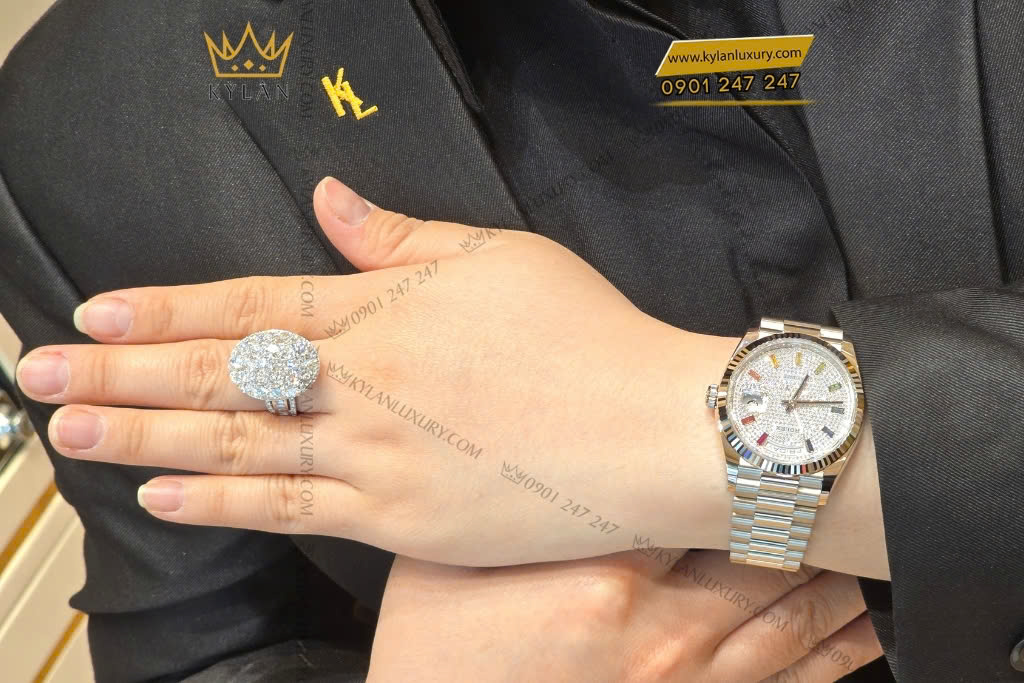 Nhẫn kim cương vàng trắng Au750 17 Kỳ Lân Luxury Nhan kim cuong vang trang Au750 2 Nhẫn kim cương vàng trắng Au750