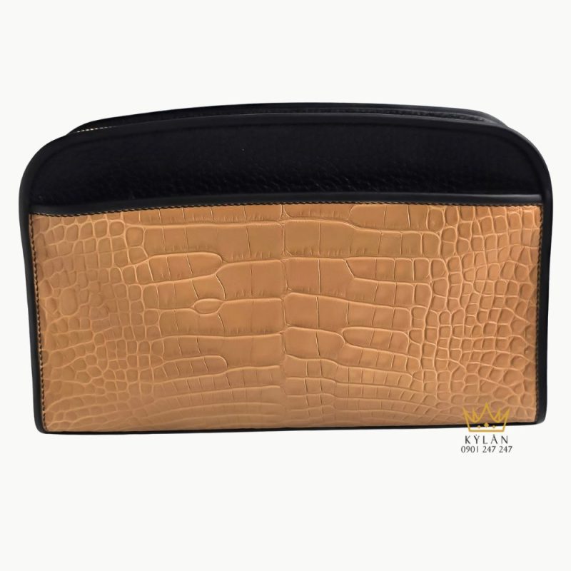 Túi Clutch da Togo mix da cá Alligator