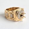 Kỳ Lân Luxury Vo nhan Rolex vang vang nguyen khoi Au750 dinh kim cuong Vỏ nhẫn Rolex vàng vàng nguyên khối Au750 đính kim cương