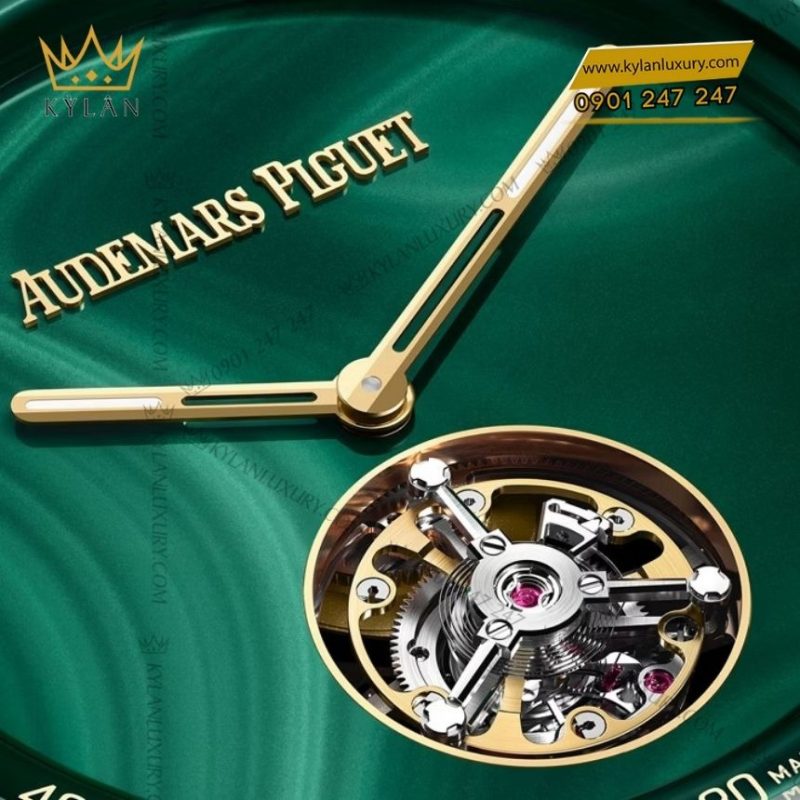 Đồng hồ Audemars Piguet Code 11.59 Flying Tourbillon mặt xanh malachite