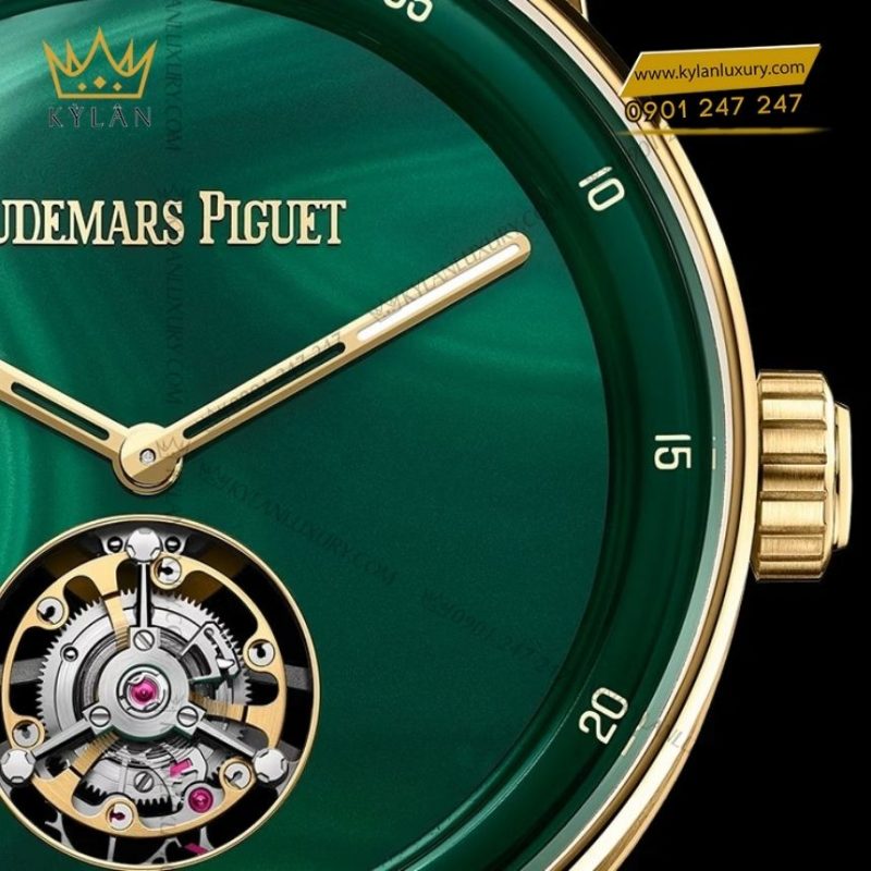 Đồng hồ Audemars Piguet Code 11.59 Flying Tourbillon mặt xanh malachite