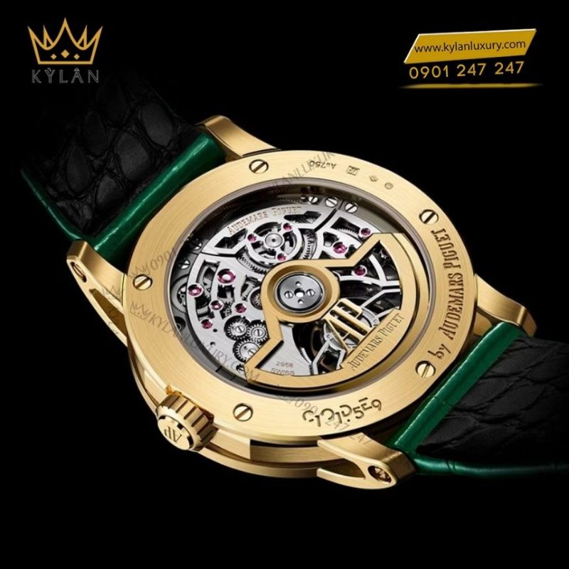 Đồng hồ Audemars Piguet Code 11.59 Flying Tourbillon mặt xanh malachite
