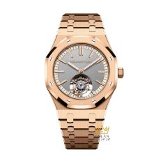Đồng hồ Royal Oak Selfwinding Flying Tourbillon xám ivory 26730OR