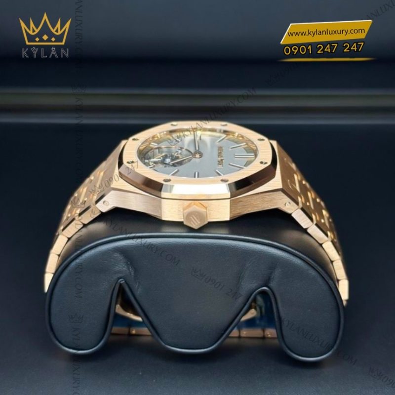 Đồng hồ Royal Oak Selfwinding Flying Tourbillon xám ivory 26730OR