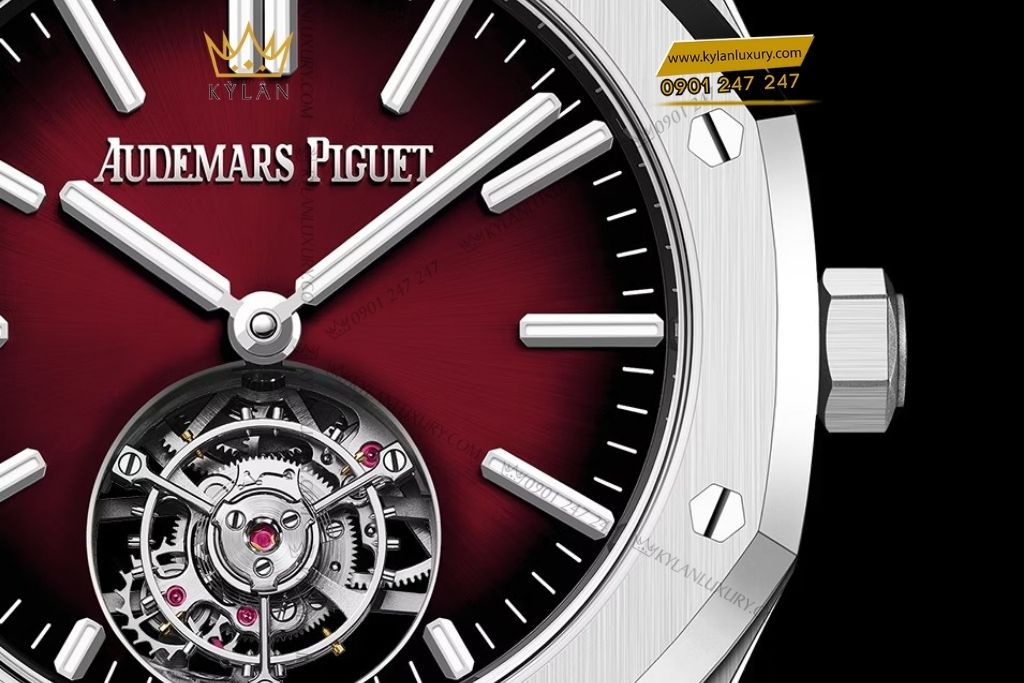 Kỳ Lân Luxury audemars piguet royal oak 26730st flying tourbillon 4 Đồng hồ Audemars Piguet Royal Oak Selfwinding Flying Tourbillon smoked burgundy