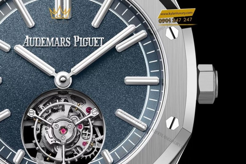Đồng hồ Audemars Piguet Royal Oak Selfwinding Flying Tourbillon mặt xanh khói