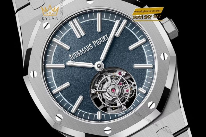 Đồng hồ Audemars Piguet Royal Oak Selfwinding Flying Tourbillon mặt xanh khói