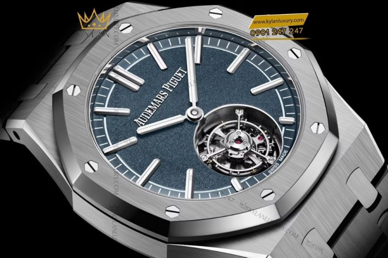 Đồng hồ Audemars Piguet Royal Oak Selfwinding Flying Tourbillon mặt xanh khói