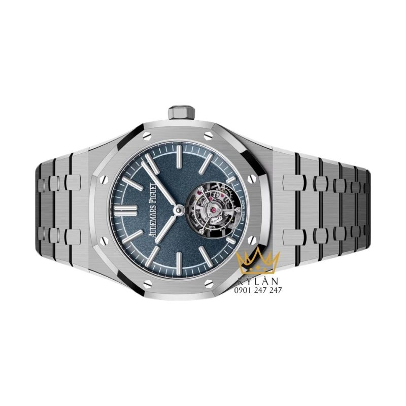 Đồng hồ Audemars Piguet Royal Oak Selfwinding Flying Tourbillon mặt xanh khói