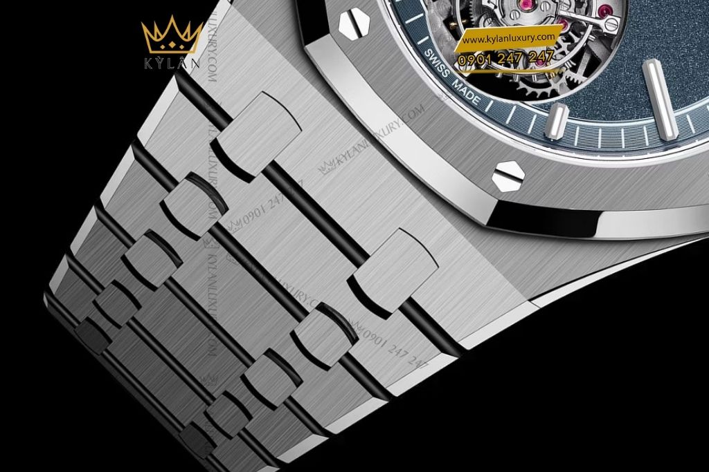 Kỳ Lân Luxury audemars piguet royal oak 26730ti flying tourbillon xanh khoi Đồng hồ Audemars Piguet Royal Oak Selfwinding Flying Tourbillon mặt xanh khói