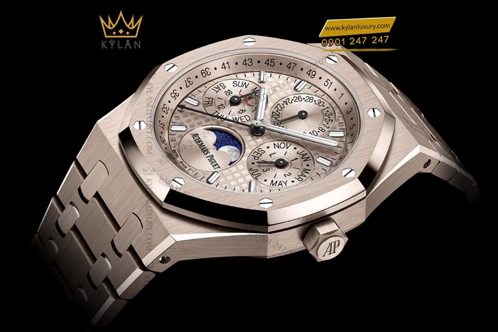 Kỳ Lân Luxury audemars piguet royal oak perpetual calendar sand gold 26674sg 6 Đồng hồ Audemars Piguet Royal Oak Perpetual Calendar Sand Gold