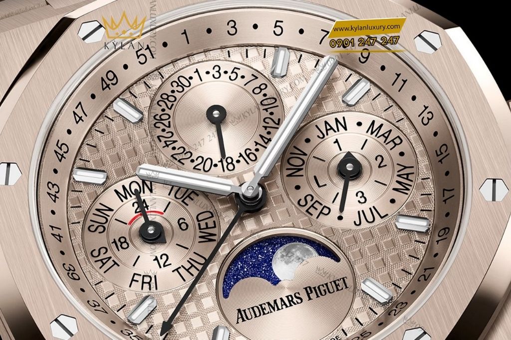 Kỳ Lân Luxury audemars piguet royal oak perpetual calendar sand gold 26674sg 7 Đồng hồ Audemars Piguet Royal Oak Perpetual Calendar Sand Gold
