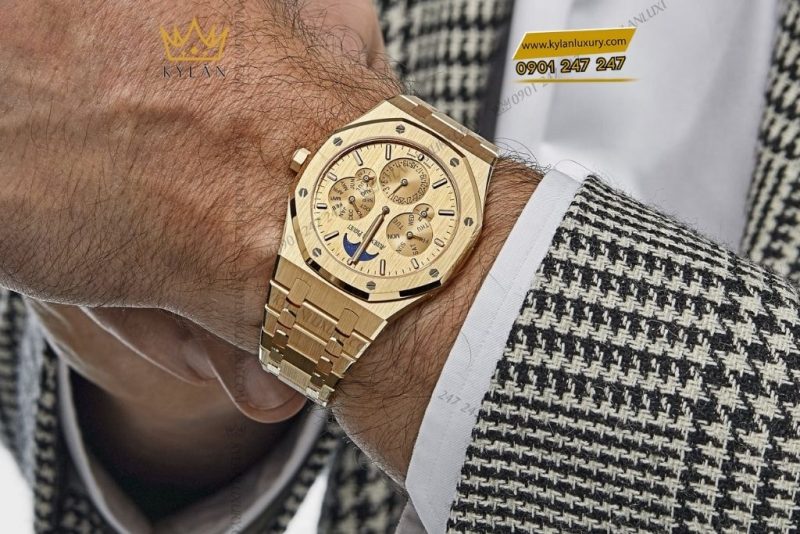 Đồng hồ Audemars Piguet Royal Oak Perpetual Calendar Ultra-Thin vàng khối