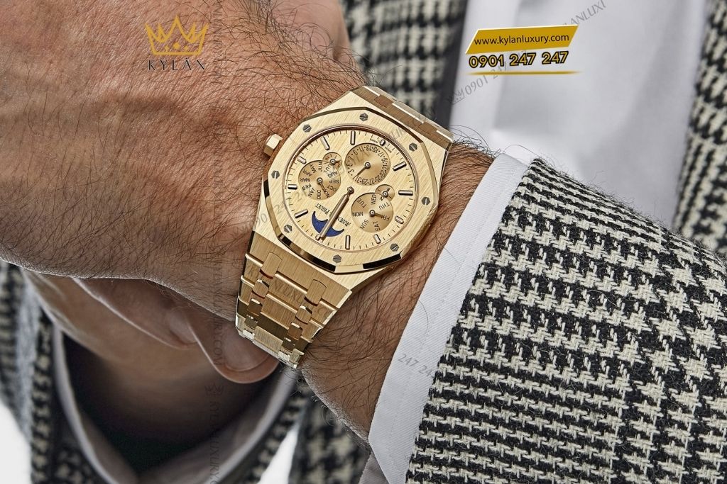 Kỳ Lân Luxury audemars piguet royal oak perpetual calendar ultra thin 26586ba 4 Đồng hồ Audemars Piguet Royal Oak Perpetual Calendar Ultra-Thin vàng khối