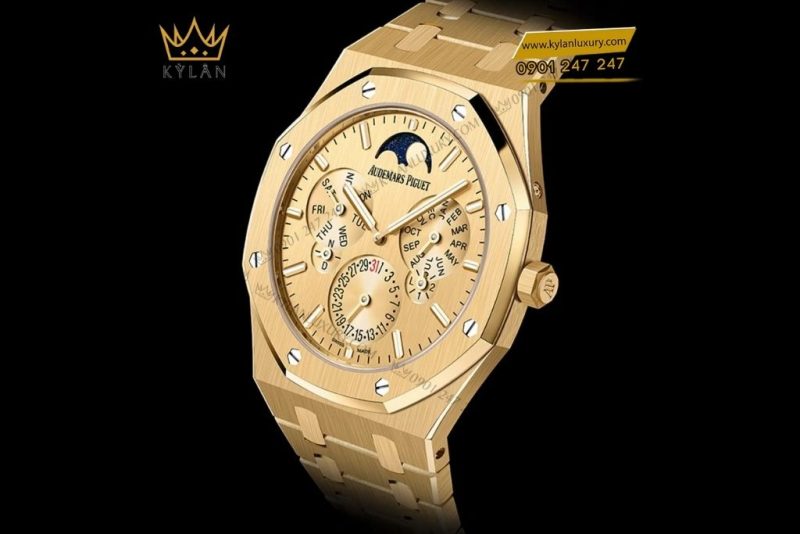 Đồng hồ Audemars Piguet Royal Oak Perpetual Calendar Ultra-Thin vàng khối