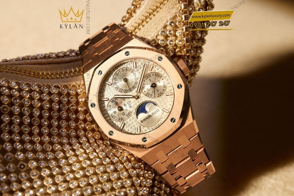 Kỳ Lân Luxury audemars piguet royal oak perpetual calendar ultra thin 26586ba Đồng hồ Audemars Piguet Royal Oak Perpetual Calendar Ultra-Thin vàng khối
