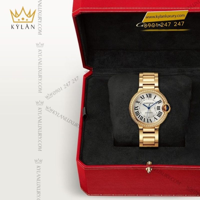 Đồng hồ Cartier Ballon Bleu de Cartier vành kim cương CRWJBB0070