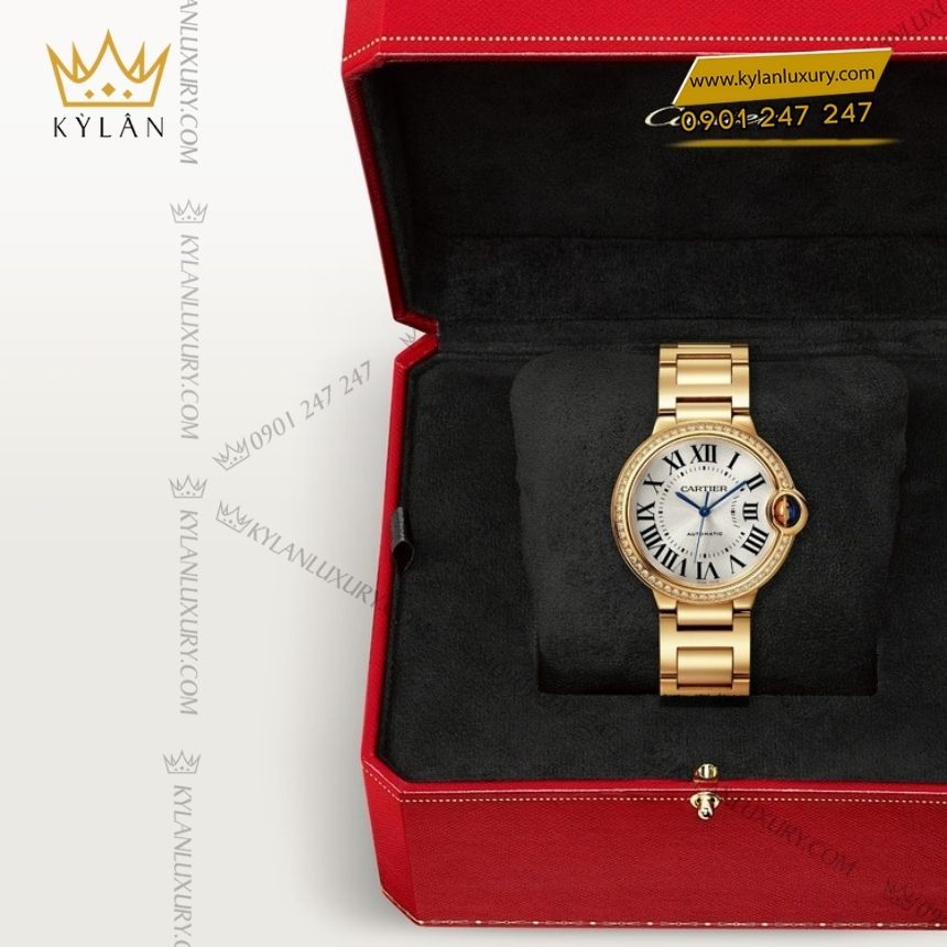 Kỳ Lân Luxury cartier ballon bleu crwjbb0070 vanh kim cuong 4 Đồng hồ Cartier Ballon Bleu de Cartier vành kim cương CRWJBB0070