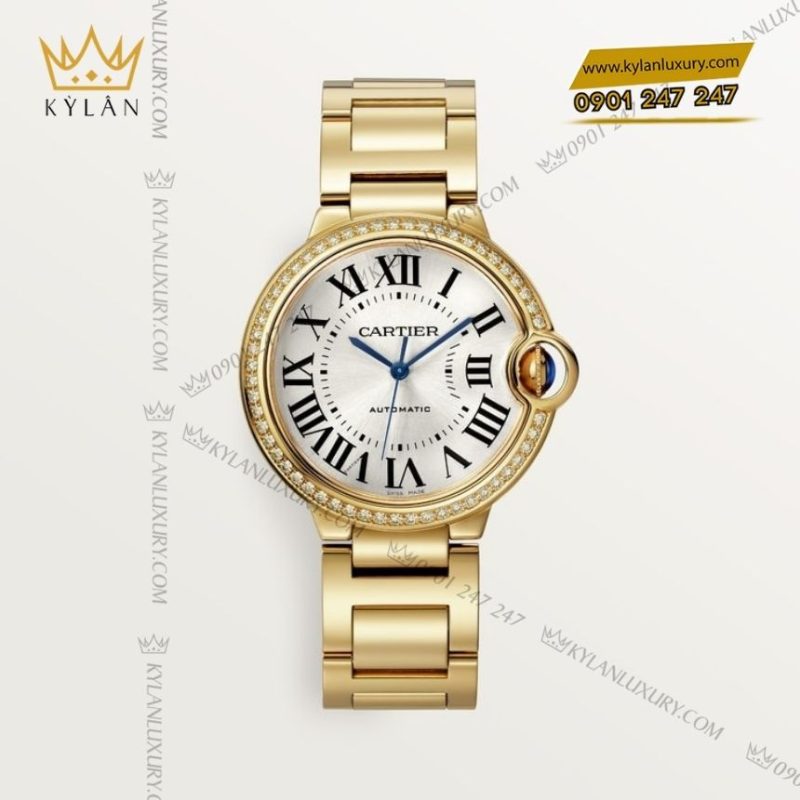 Đồng hồ Cartier Ballon Bleu de Cartier vành kim cương CRWJBB0070