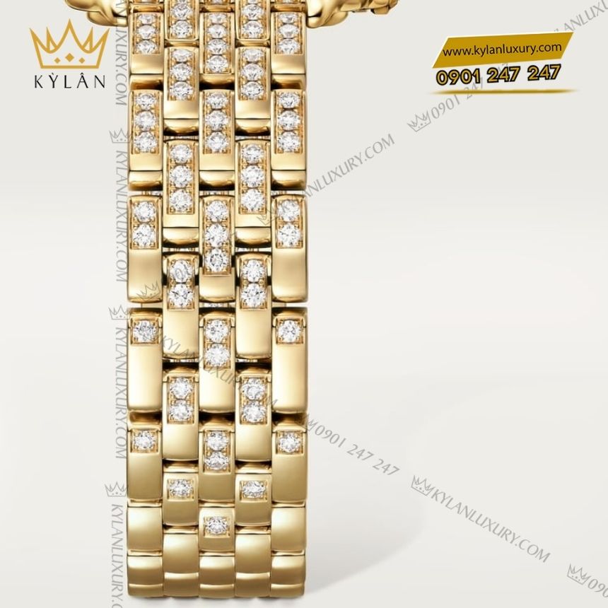 Kỳ Lân Luxury cartier panthere de cartier crwjpn0060 6 Đồng hồ Cartier Panthère de Cartier nạm kim cương CRWJPN0060