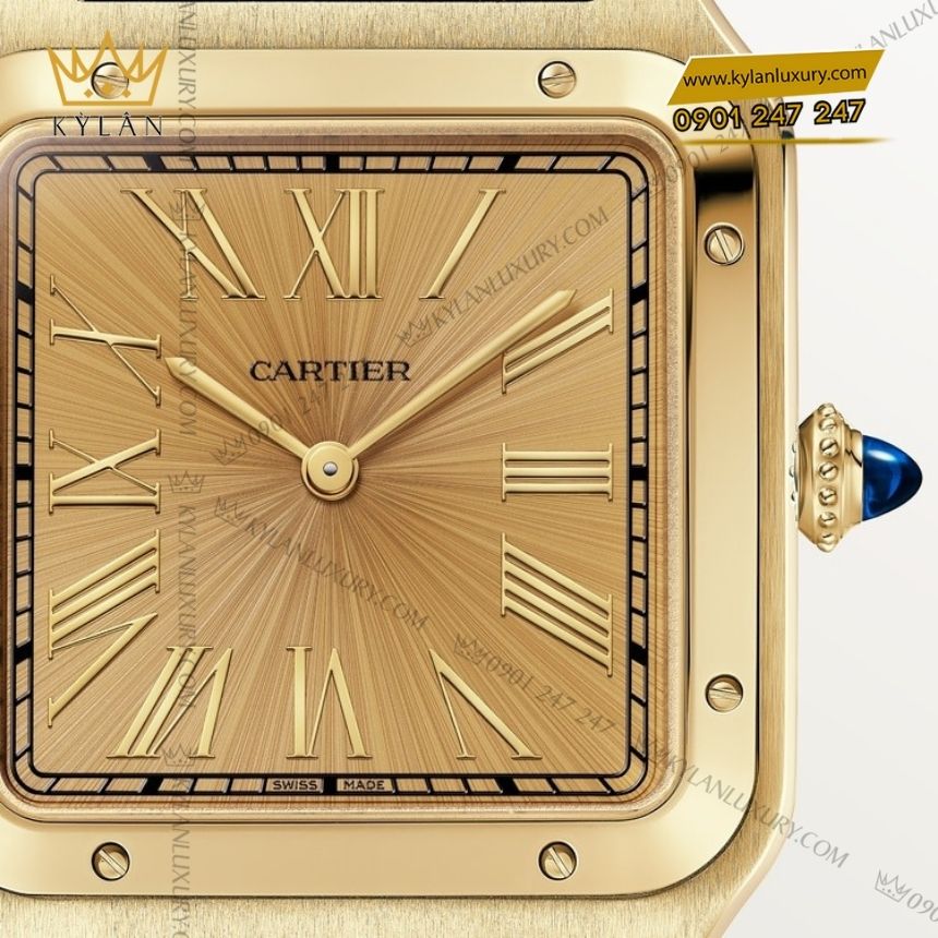Kỳ Lân Luxury cartier santos dumont crwgsa0111 2 Đồng hồ Cartier Santos Dumont CRWGSA0111