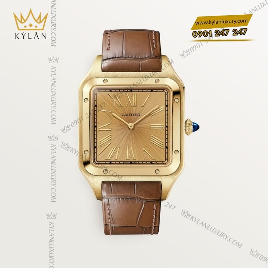 Kỳ Lân Luxury cartier santos dumont crwgsa0111 4 Đồng hồ Cartier Santos Dumont CRWGSA0111