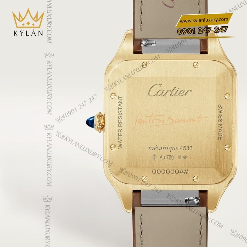 Kỳ Lân Luxury cartier santos dumont crwgsa0111 7 Đồng hồ Cartier Santos Dumont CRWGSA0111