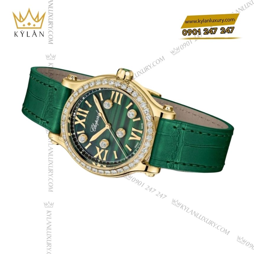 Kỳ Lân Luxury chopard happy sport 275378 0001 Đồng hồ Chopard Happy Sport mặt xanh malachite 275378-0001