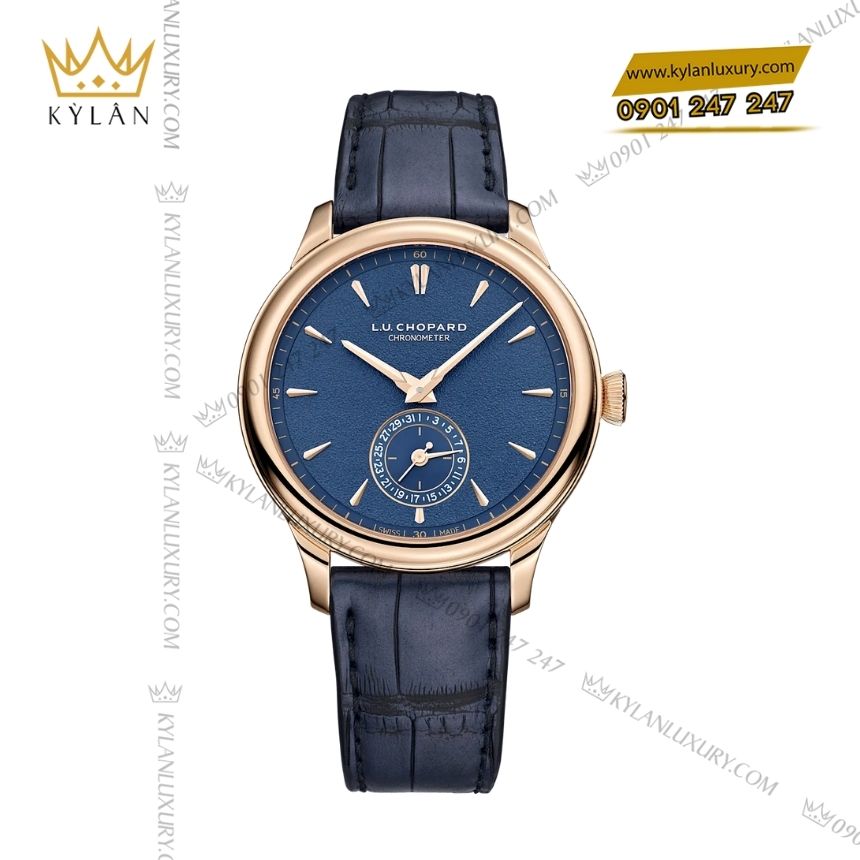 Kỳ Lân Luxury chopard luc quattro mark iv 161954 5001 7 1 Đồng hồ Chopard L.U.C Quattro Mark IV mặt deep blue