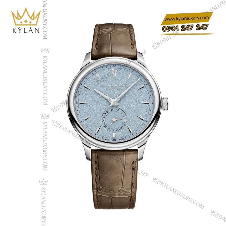 Kỳ Lân Luxury chopard luc quattro mark iv 161954 9001 5 Đồng hồ Chopard L.U.C Quattro Mark IV mặt ice blue