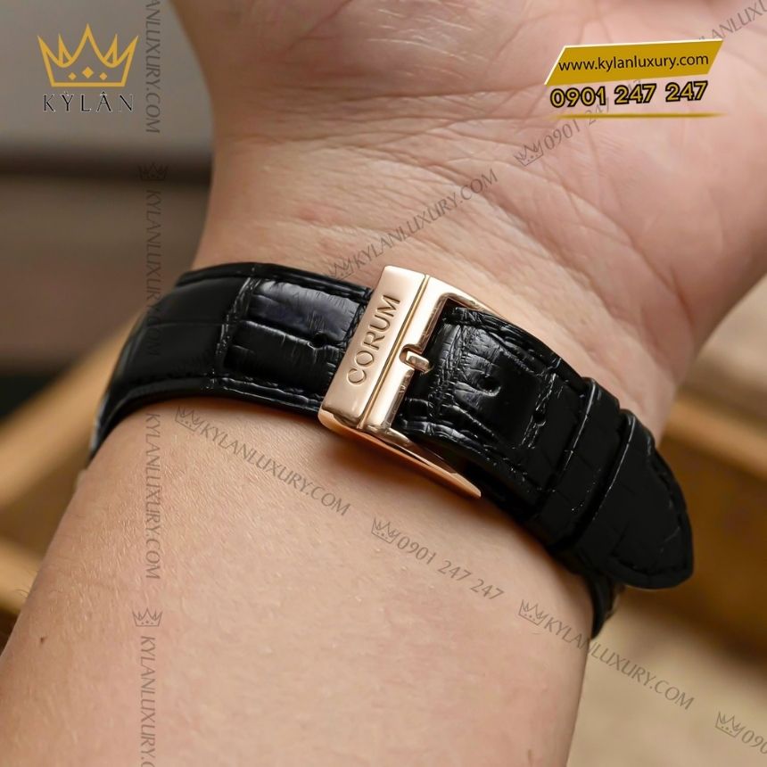 Kỳ Lân Luxury corum golden bridge classic 11316055 0002 3 Đồng hồ Corum Golden Bridge Classic vàng hồng