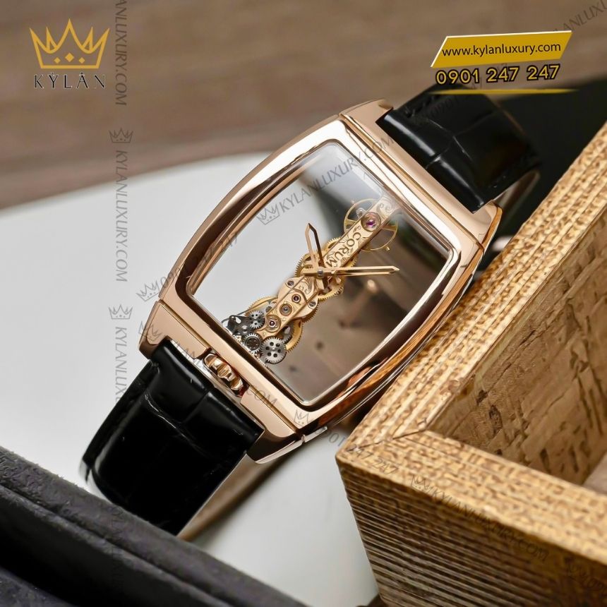 Kỳ Lân Luxury corum golden bridge classic 11316055 0002 4 Đồng hồ Corum Golden Bridge Classic vàng hồng