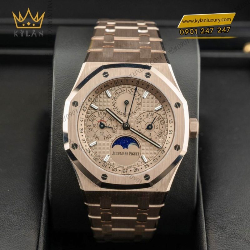 Đồng hồ Royal Oak Perpetual Calendar Sand Gold 26674SG