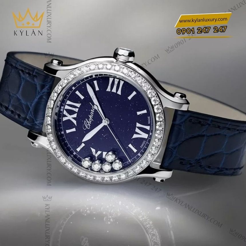 Kỳ Lân Luxury dong ho chopard happy sport 275378 1003 2 Đồng hồ Chopard Happy Sport mặt số aventurine 275378-1003