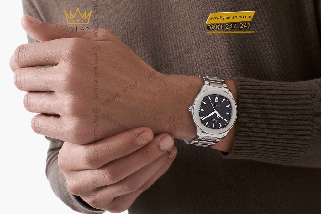 Kỳ Lân Luxury dong ho piaget polo date mat so den g0a50016 2 Đồng hồ Piaget Polo Date mặt số đen G0A50016