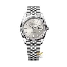 Đồng hồ Rolex Datejust 36 mặt số bạc cọc dạ quang 126234-0013