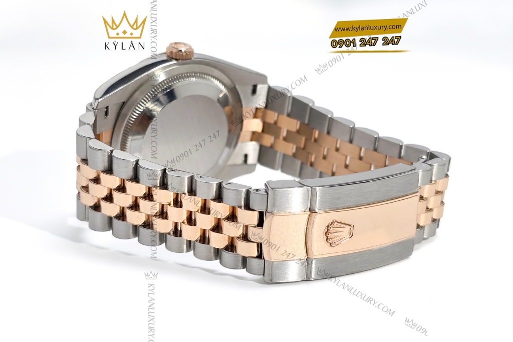 Kỳ Lân Luxury dong ho rolex datejust 36 mat so slate 126231 0013 3 2 Đồng hồ Rolex Datejust 36 mặt số slate 126231-0013