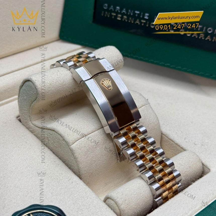 Kỳ Lân Luxury dong ho rolex datejust 41 126333 0020 2 1 Đồng hồ Rolex Datejust 41 mặt xám cọc La Mã 126333-0020