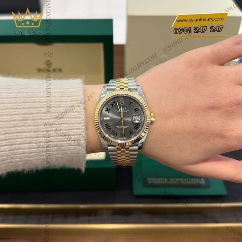 Đồng hồ Rolex Datejust 41 mặt Slate số La Mã 126333-0020