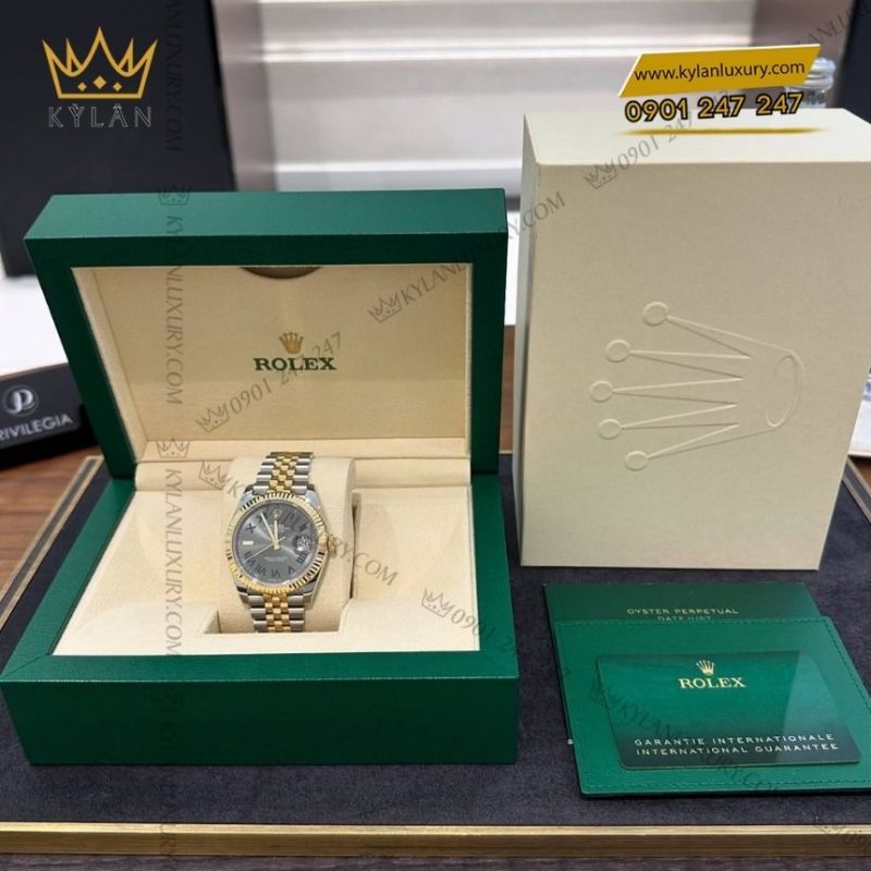 Đồng hồ Rolex Datejust 41 mặt Slate số La Mã 126333-0020