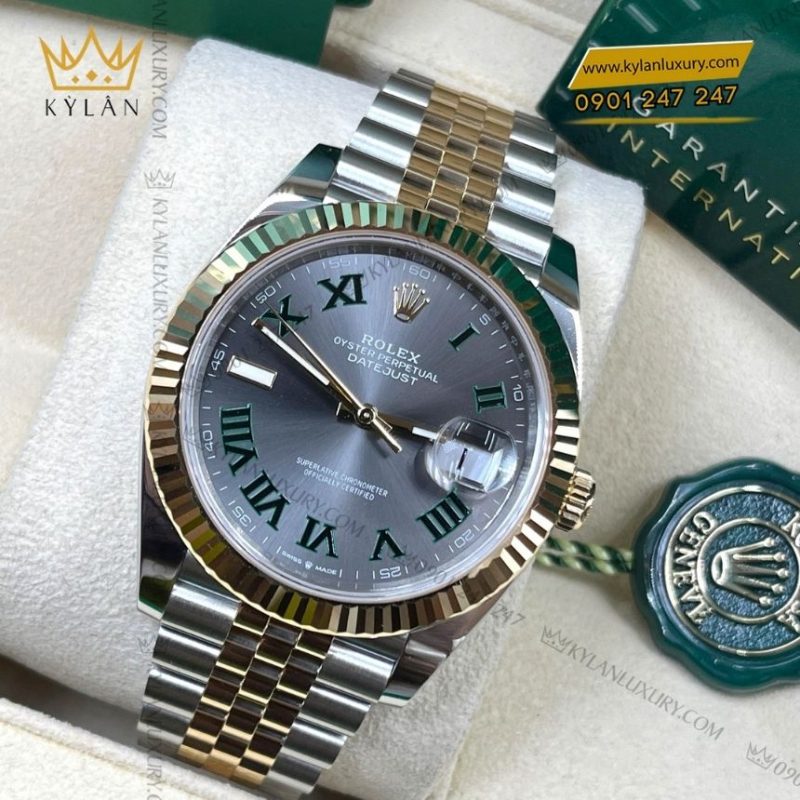 Đồng hồ Rolex Datejust 41 mặt Slate số La Mã 126333-0020