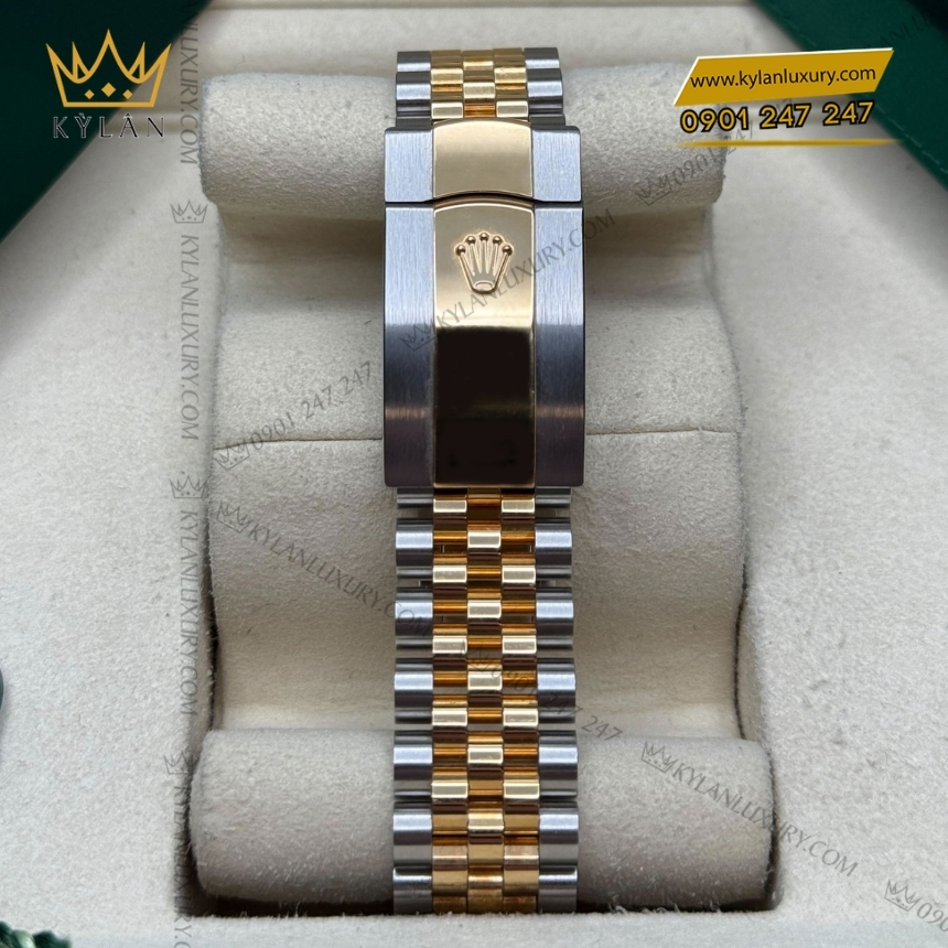 Kỳ Lân Luxury dong ho rolex datejust 41 126333 0020 7 1 Đồng hồ Rolex Datejust 41 mặt xám cọc La Mã 126333-0020