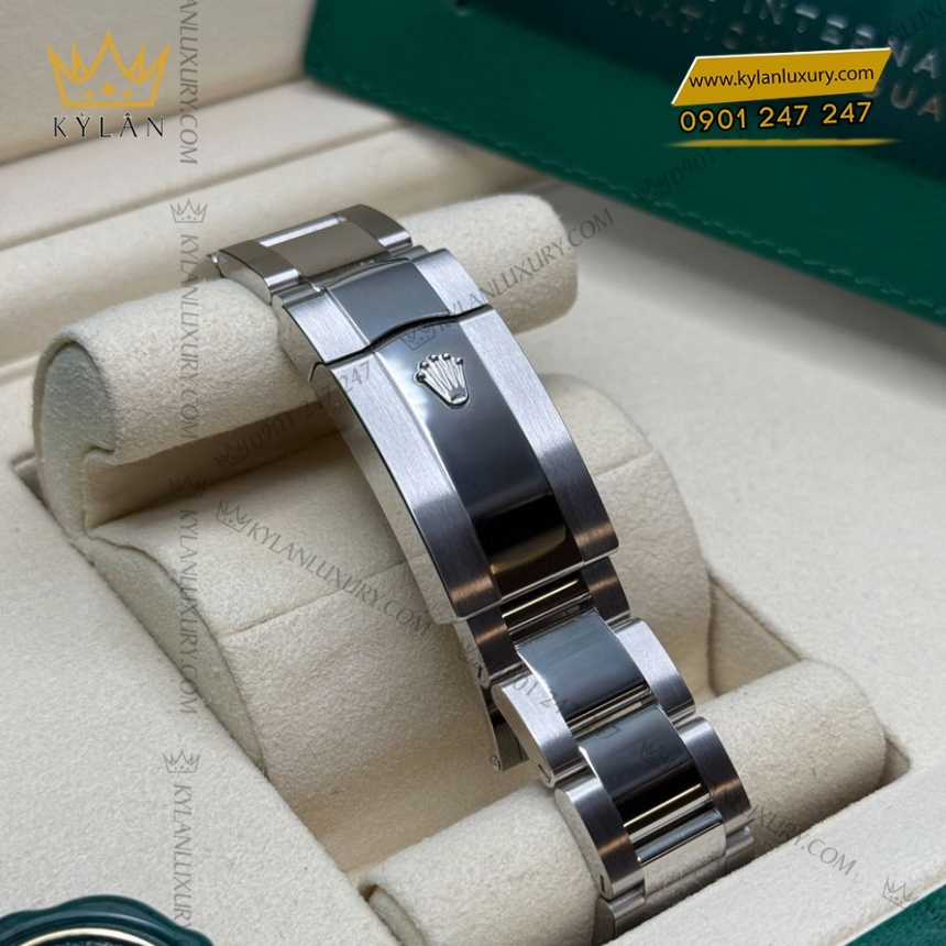 Kỳ Lân Luxury dong ho rolex datejust 41 slate 126300 0007 9 Đồng hồ Rolex Datejust 41 mặt xám dây oyster 126300-0007