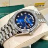 Đồng hồ Rolex Day-Date 36 xanh ombré vành kim cương 128349RBR-0010