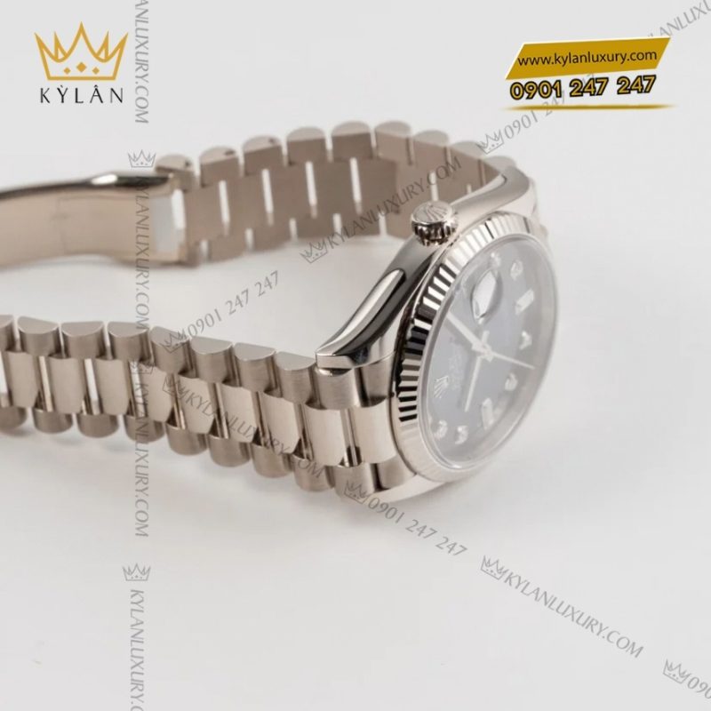 Đồng hồ Rolex Day Date 36 mặt xanh ombré 128239-0023