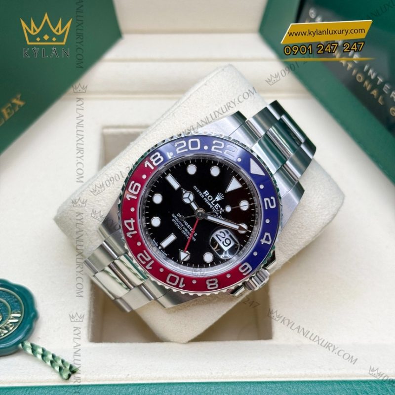 Đồng hồ Rolex GMT Master II pepsi dây oyster 126710BLRO-0002