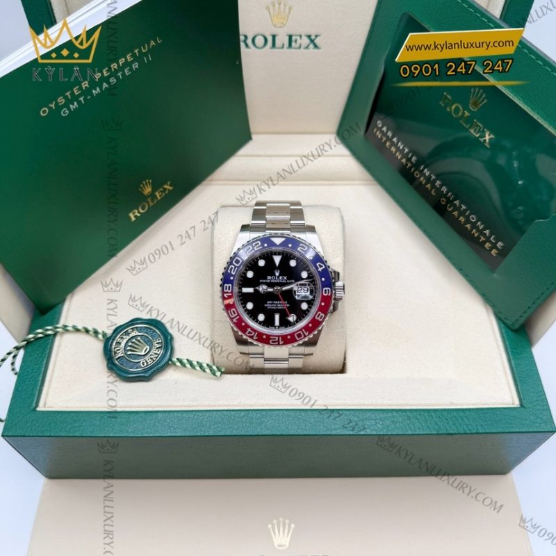Đồng hồ Rolex GMT Master II pepsi dây oyster 126710BLRO-0002