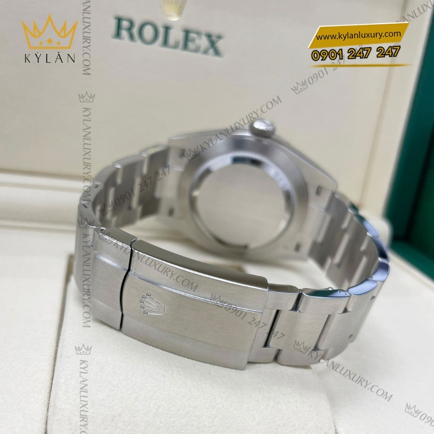 Kỳ Lân Luxury dong ho rolex oyster perpetual 41 134300 0001 2 1 Đồng hồ Rolex Oyster Perpetual 41 mặt số bạc 134300-0001