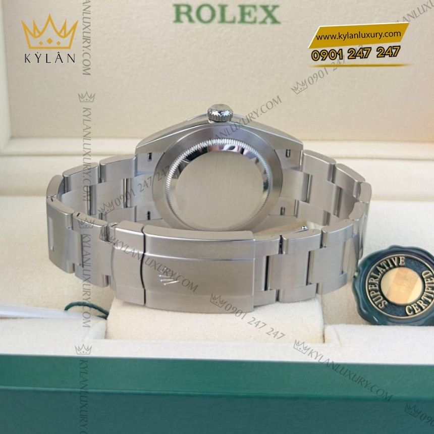 Kỳ Lân Luxury dong ho rolex oyster perpetual 41 134300 0001 Đồng hồ Rolex Oyster Perpetual 41 mặt số bạc 134300-0001